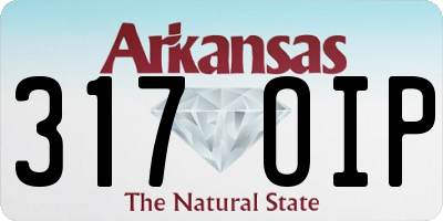 AR license plate 317OIP