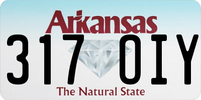 AR license plate 317OIY