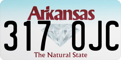 AR license plate 317OJC