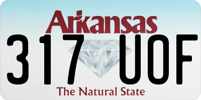 AR license plate 317UOF