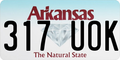 AR license plate 317UOK