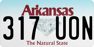 AR license plate 317UON