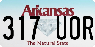 AR license plate 317UOR
