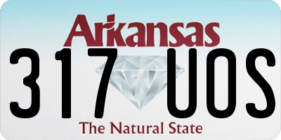 AR license plate 317UOS
