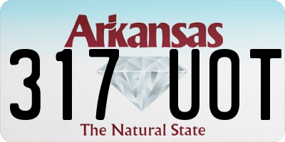 AR license plate 317UOT