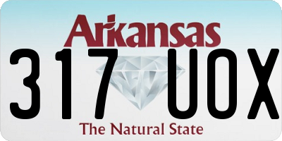 AR license plate 317UOX