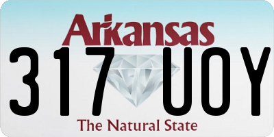 AR license plate 317UOY