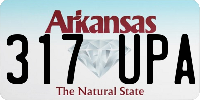 AR license plate 317UPA