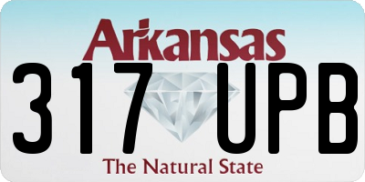 AR license plate 317UPB