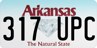 AR license plate 317UPC