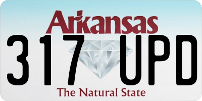 AR license plate 317UPD