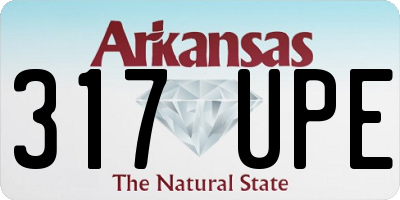 AR license plate 317UPE