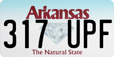 AR license plate 317UPF