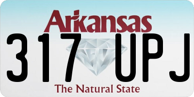 AR license plate 317UPJ