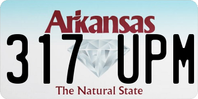 AR license plate 317UPM