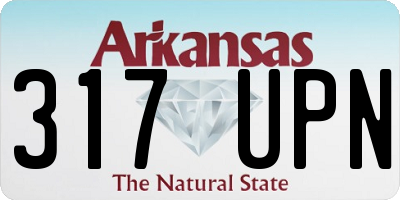 AR license plate 317UPN