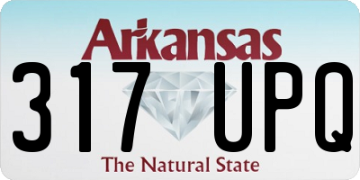 AR license plate 317UPQ