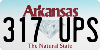 AR license plate 317UPS
