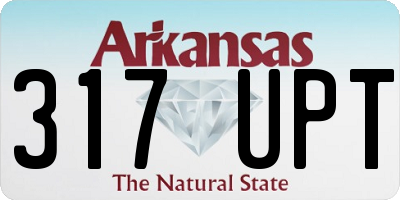 AR license plate 317UPT