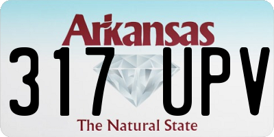 AR license plate 317UPV