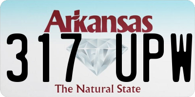 AR license plate 317UPW