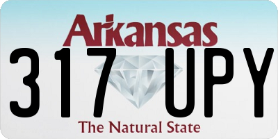 AR license plate 317UPY