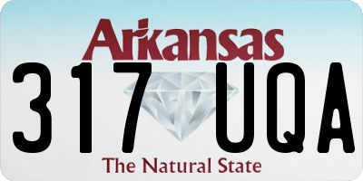 AR license plate 317UQA