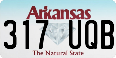 AR license plate 317UQB