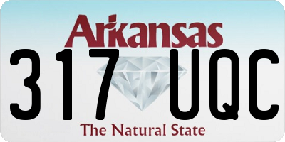 AR license plate 317UQC