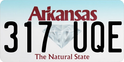 AR license plate 317UQE