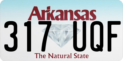 AR license plate 317UQF