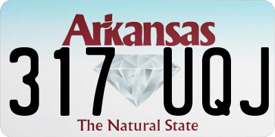 AR license plate 317UQJ