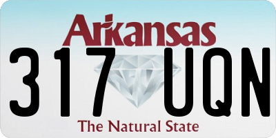 AR license plate 317UQN