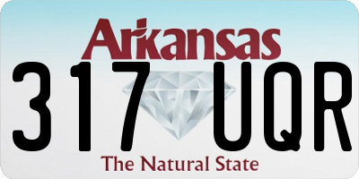 AR license plate 317UQR