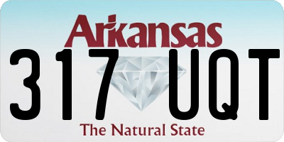AR license plate 317UQT