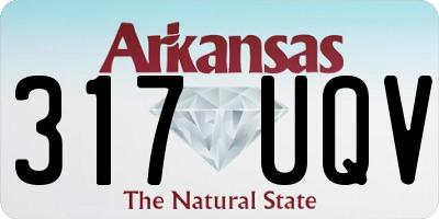 AR license plate 317UQV