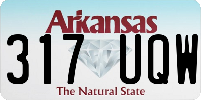 AR license plate 317UQW