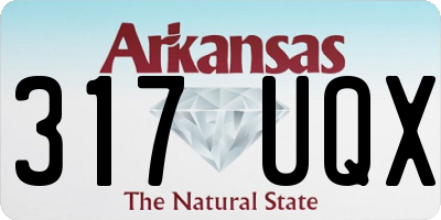 AR license plate 317UQX