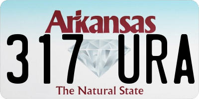 AR license plate 317URA