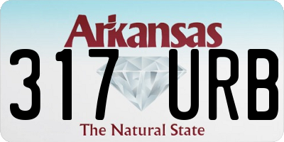 AR license plate 317URB