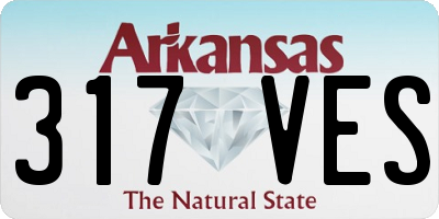 AR license plate 317VES