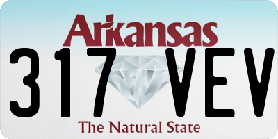AR license plate 317VEV