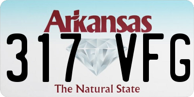AR license plate 317VFG