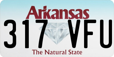 AR license plate 317VFU