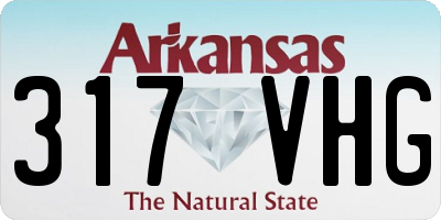 AR license plate 317VHG