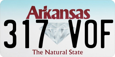 AR license plate 317VOF