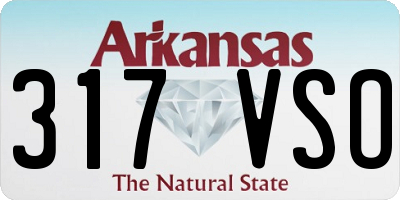 AR license plate 317VSO