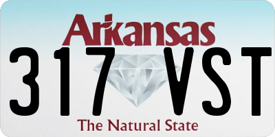 AR license plate 317VST