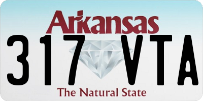 AR license plate 317VTA