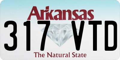 AR license plate 317VTD